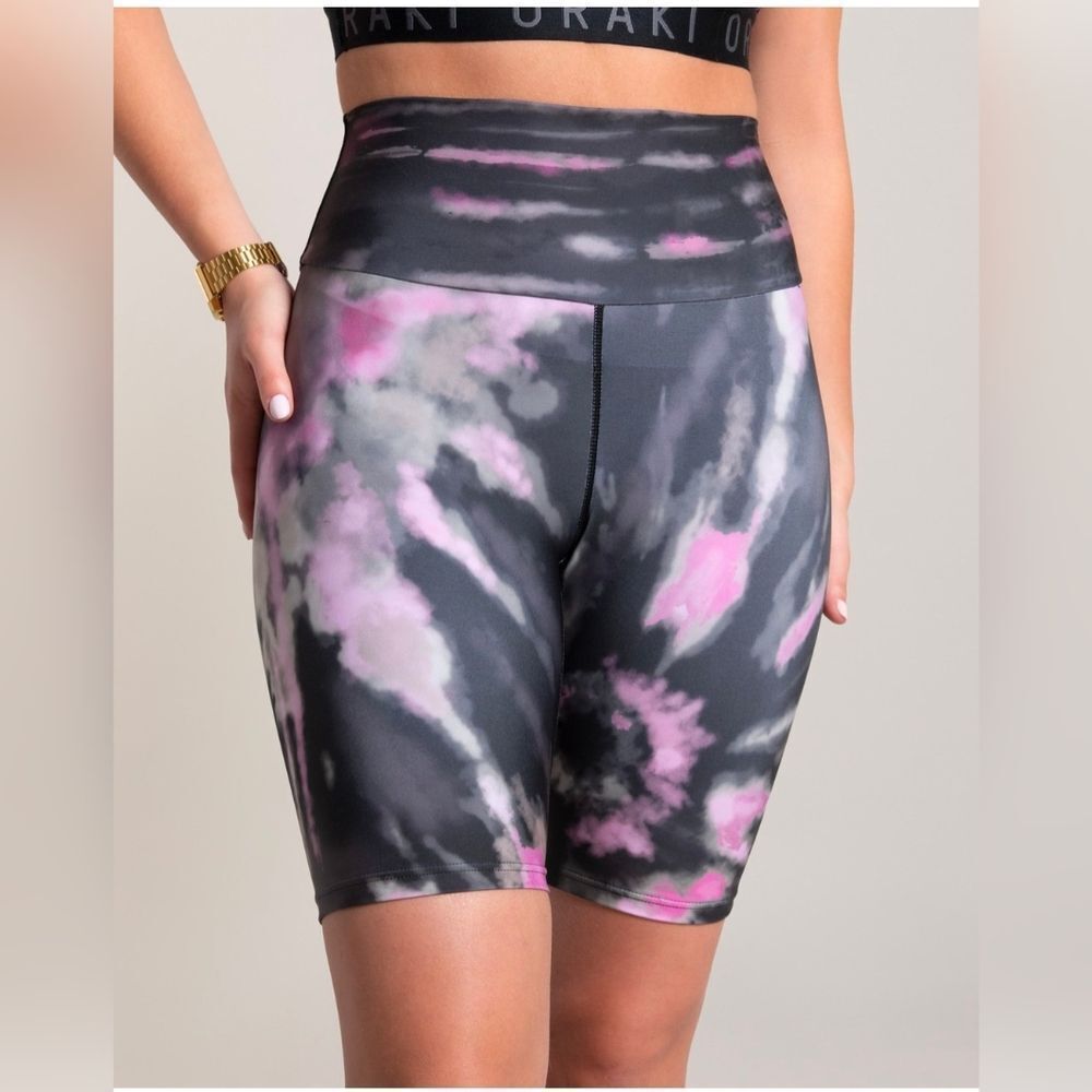Women's Tie-Dye High-Waisted Shorts
